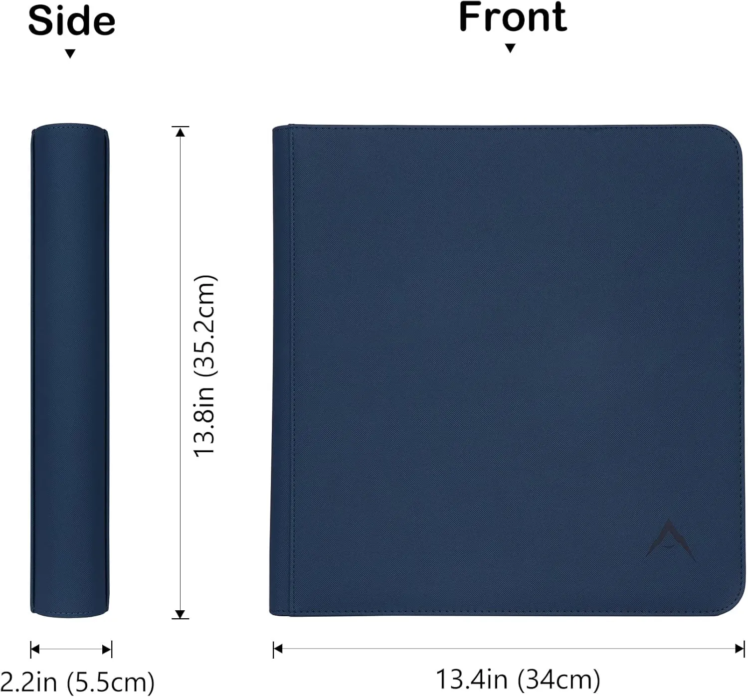 12 Pocket Card Binder, Fits 1008 Trading Cards Side Loading Ringless Card Album for TCG and Sports Cards -Blue