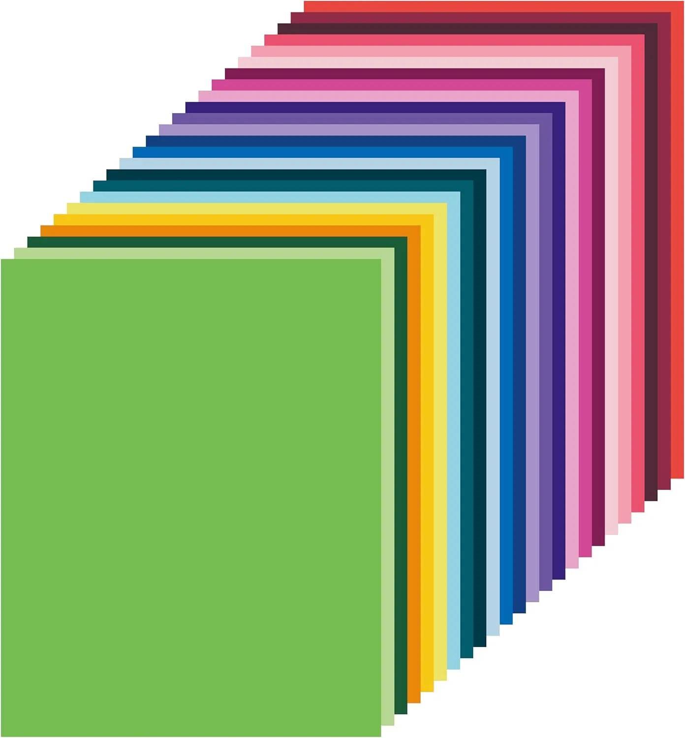 120 Sheets Colored Card Stock Printer Paper, 120 gsm 32 lb 24 Colors Pastel Construction Paper for Scrapbook School Office Printing DIY Craft (120GSM)