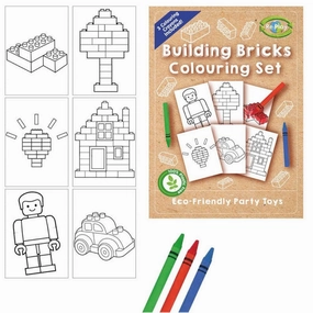 12 Sustainable Bricks Colouring Sets