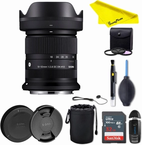18-50mm f2.8 DC DN Contemporary Lens for Canon RF with BuzzPhoto Essential Bundle