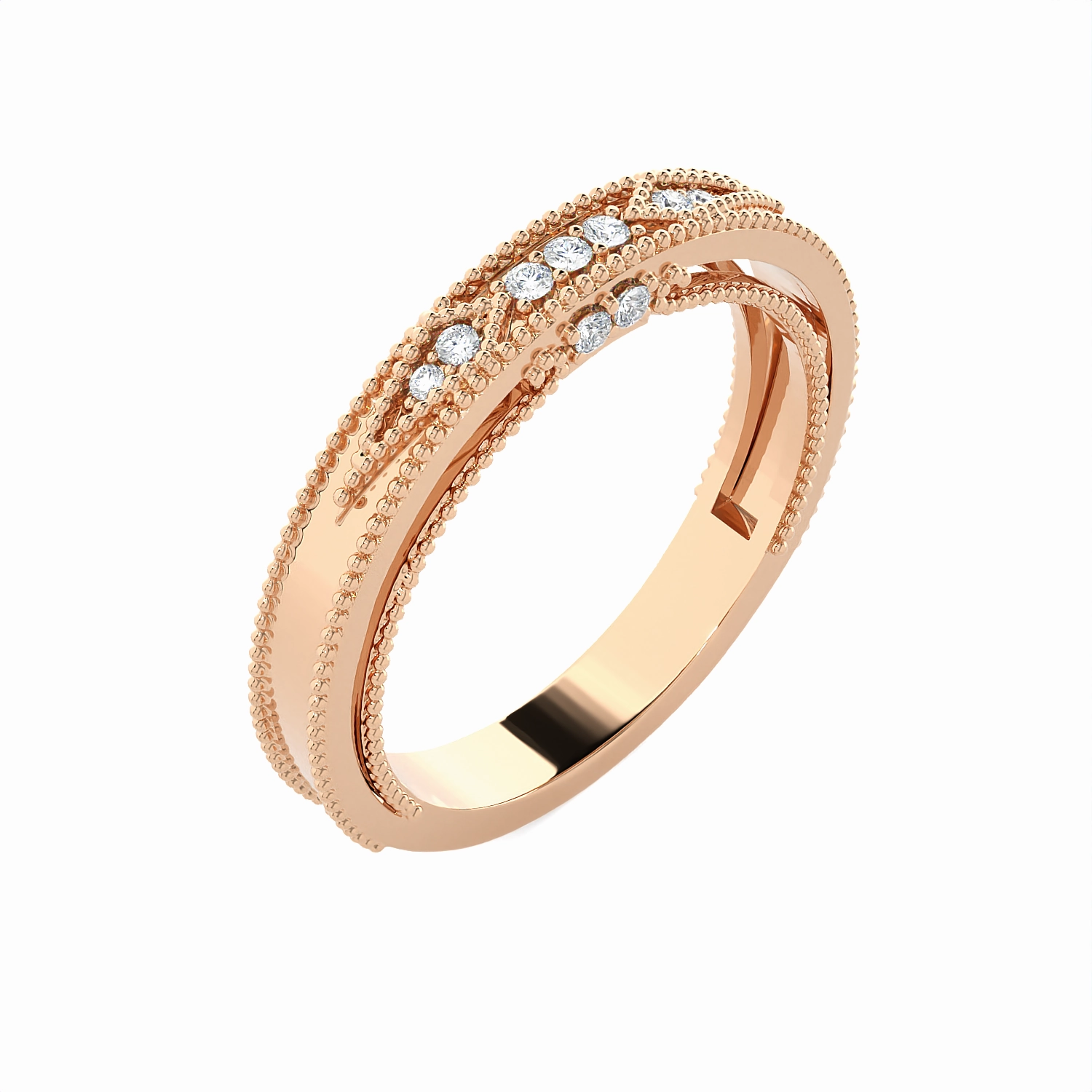 1/10 ctw Round Lab Grown Diamond Ring
