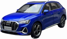 1 18 for Audi Q3 2019 Metal Car Model SUV Static Display Diecast Alloy Car Model Adult Decoration Collectible Gift Simulation Vehicle Playset