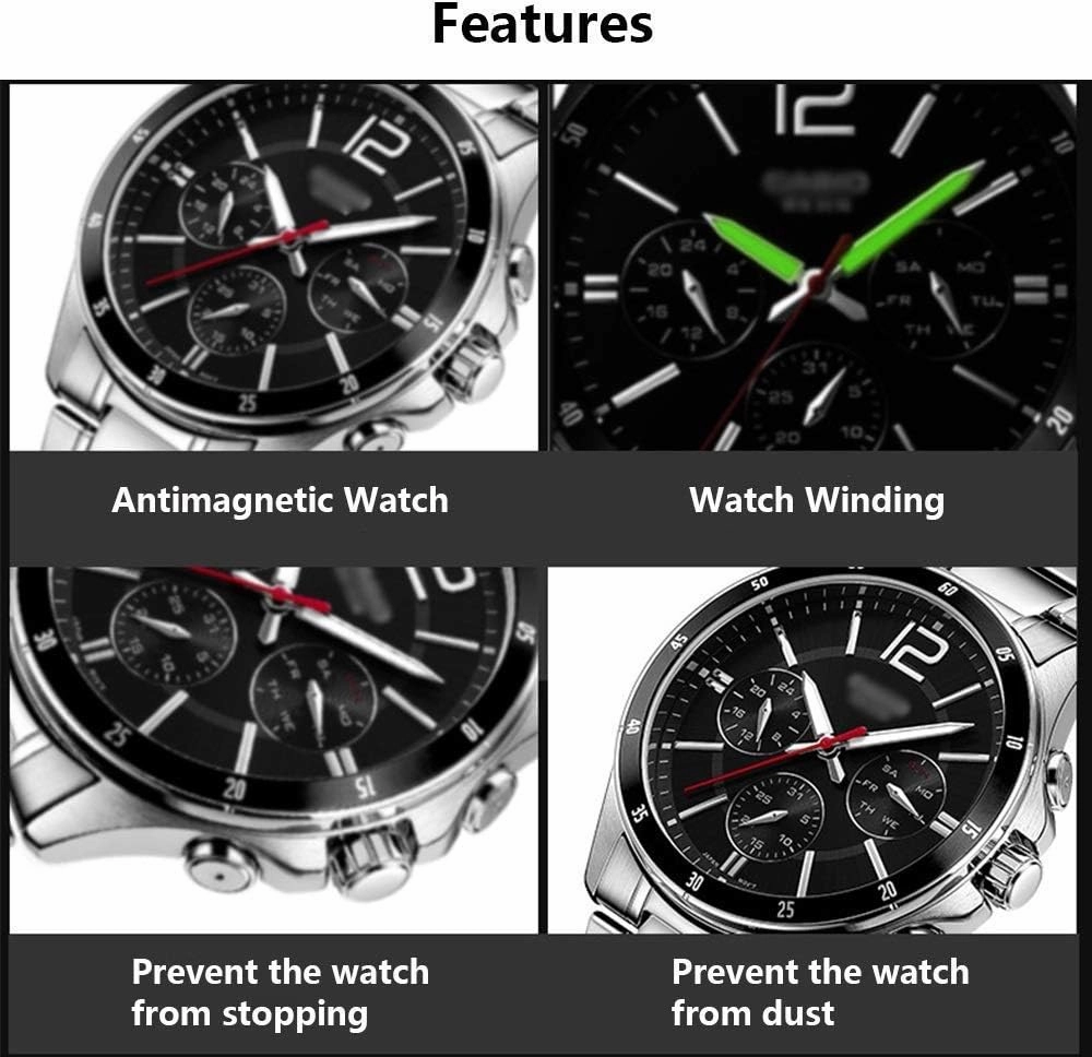 1 Pcs Double Watch Winder for Automatic Watches, with Blue LED Light, Wood Shell Piano Paint Exterior，Super Quiet Japanese Motor Watch Winder Display Watch Box Watch Storage
