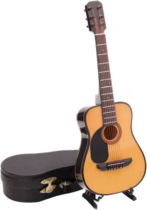 1pc Mini Guitar Model Decoration Lifelike Household Prop Teaching Aid for Friends Family Fine Workmanship for -Term Use Attractive Music-Themed Home Decor