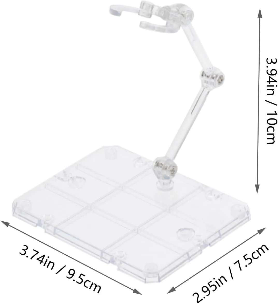 1set Action Figure Stand Diy Assembly Doll Rack Clear Toy Model Display Holder for Organizing Action Figures Sturdy Bracket with Stable Base