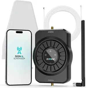 2025 Latest Cell Phone Booster for All U.S. Carriers, Boosts 5G 4G LTE 3G, Cell Phone Signal Booster for Home and Office, 72dB High Gain Antennas, Verizon, AT&T, T-Mobile, App Support FCC Approved