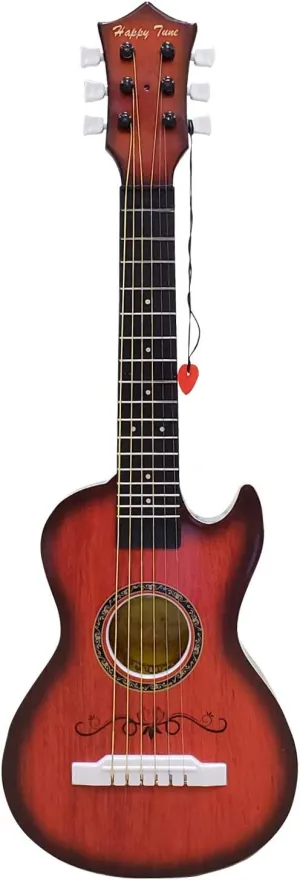23" Acoustic Guitar, Kids 6 String Toy Guitar - Realistic Steel Strings - Beginner Practice First Musical Instrument for Children, Toddlers (Mahogany)