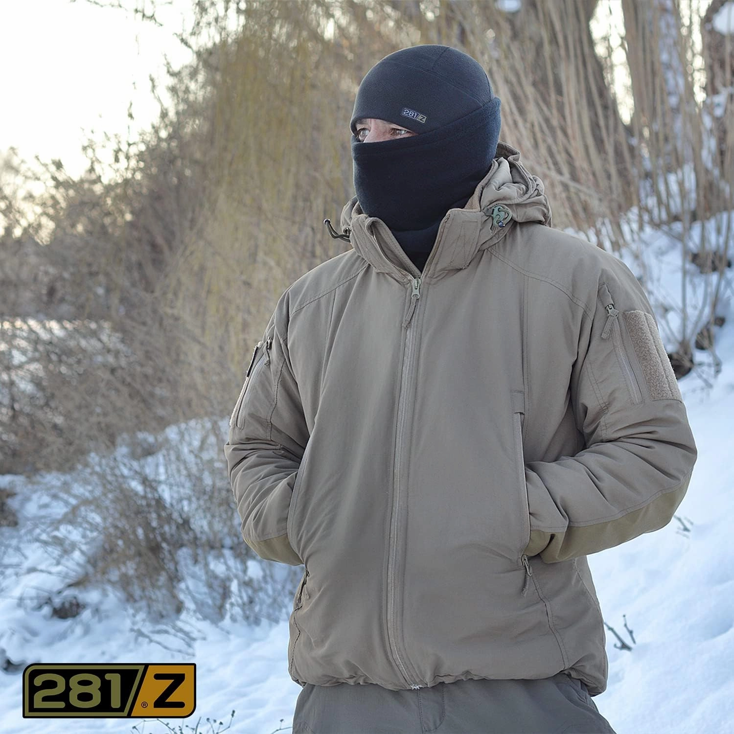 281Z Polartec Wind Pro Winter Skull Cap - Military Tactical Outdoor Sport - Watch Cap Fleece Beanie (Black)