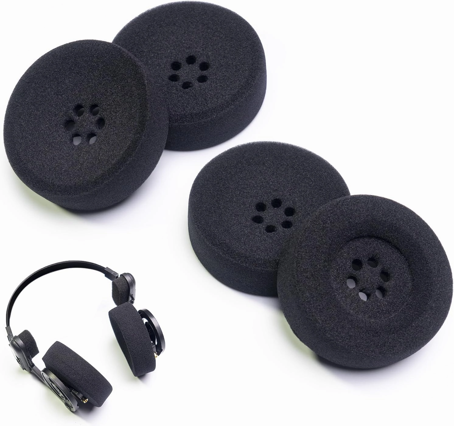 2 Pairs Luxurious Ear Pads Foam Cushion Compatible with Koss Porta Pro PP KSC35 KSC75 KSC55 Headphone