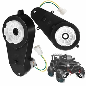 2Pcs 24V 40000RPM Power Wheel Motor Upgrade and Transmission Replacement Parts, RS555 Drive Injecting New Vitality and Adventure Experience for Kids Ride On Car Gearbox