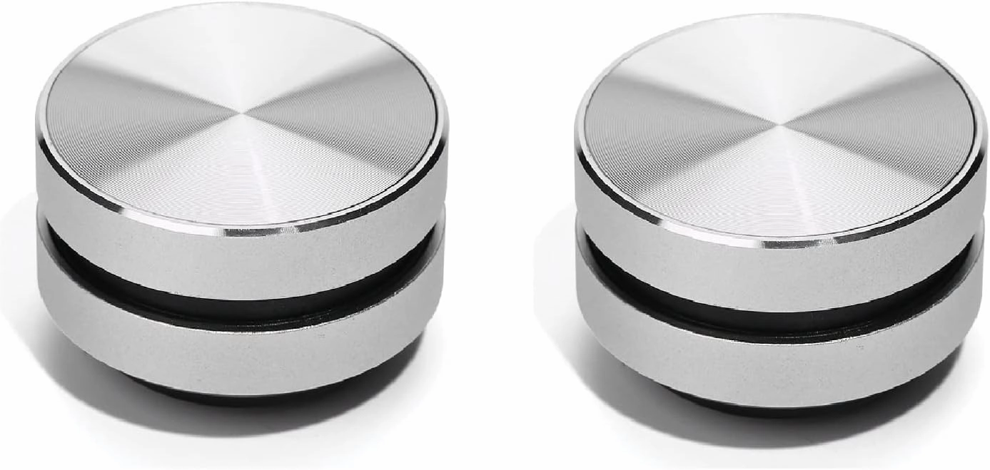 2PCS Bone Conduction Speaker Bluetooth Small Humbird Speaker Stereo Sound Bone Conducting True Wireless Speakers Sound Box (Silver 2packs)