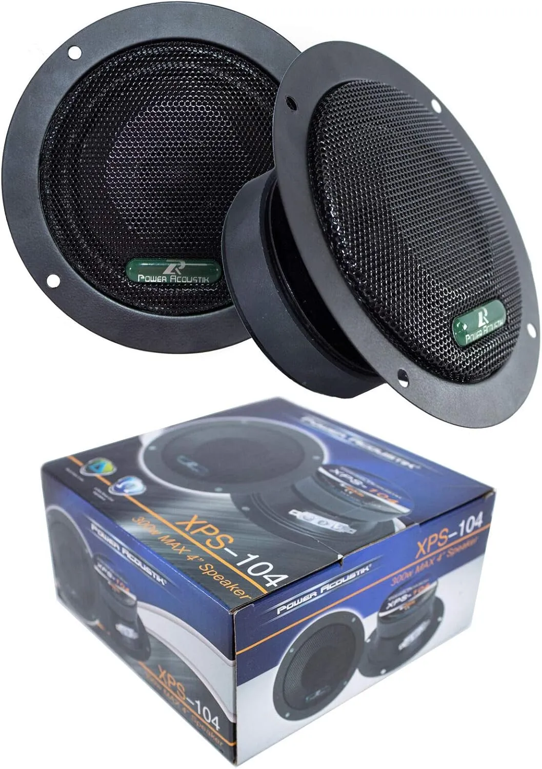 2X Sealed Back 4" 600W Mid Range Car Audio Speaker XPS-104
