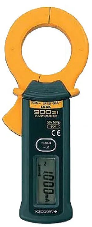 30032A Mini Clamp-On Test Meter for AC Leakage Current, 3/30mA/30/60 Amp, Harmonic Filter ON/OFF Switch, 70mm W x 176mm H x 25mm D