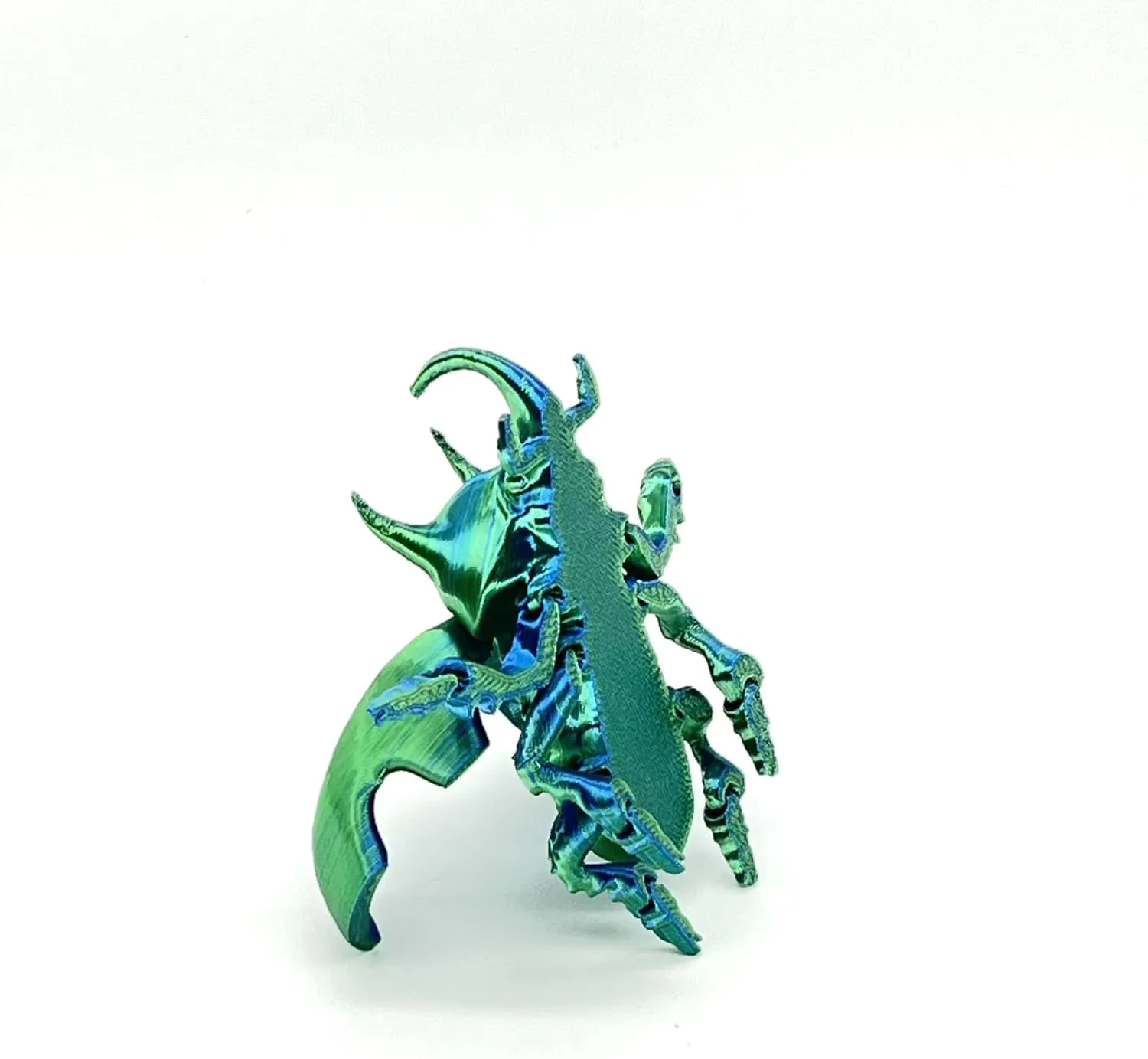 3D Print Unicorn, Toy Desktop Ornament Creative, Action Figure Gifts for Her/Him,Adults Fidget Toys for Autism ADHD (Blue Green)