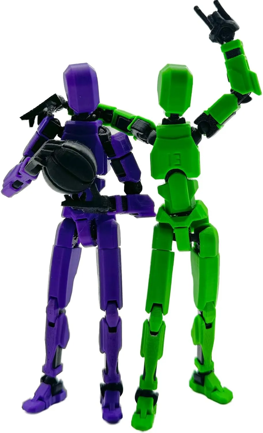 3D Printed 5.54-inch Multi-Jointed Action Figures Dummy13, Full Body Mechanical Movable Toy, Multiple Accessories, Hand Painted Figure, Desk Decoration, Creative Gifts (Sport-set4)
