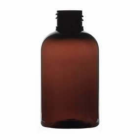 4 oz Boston Round PET Bottles - Amber
