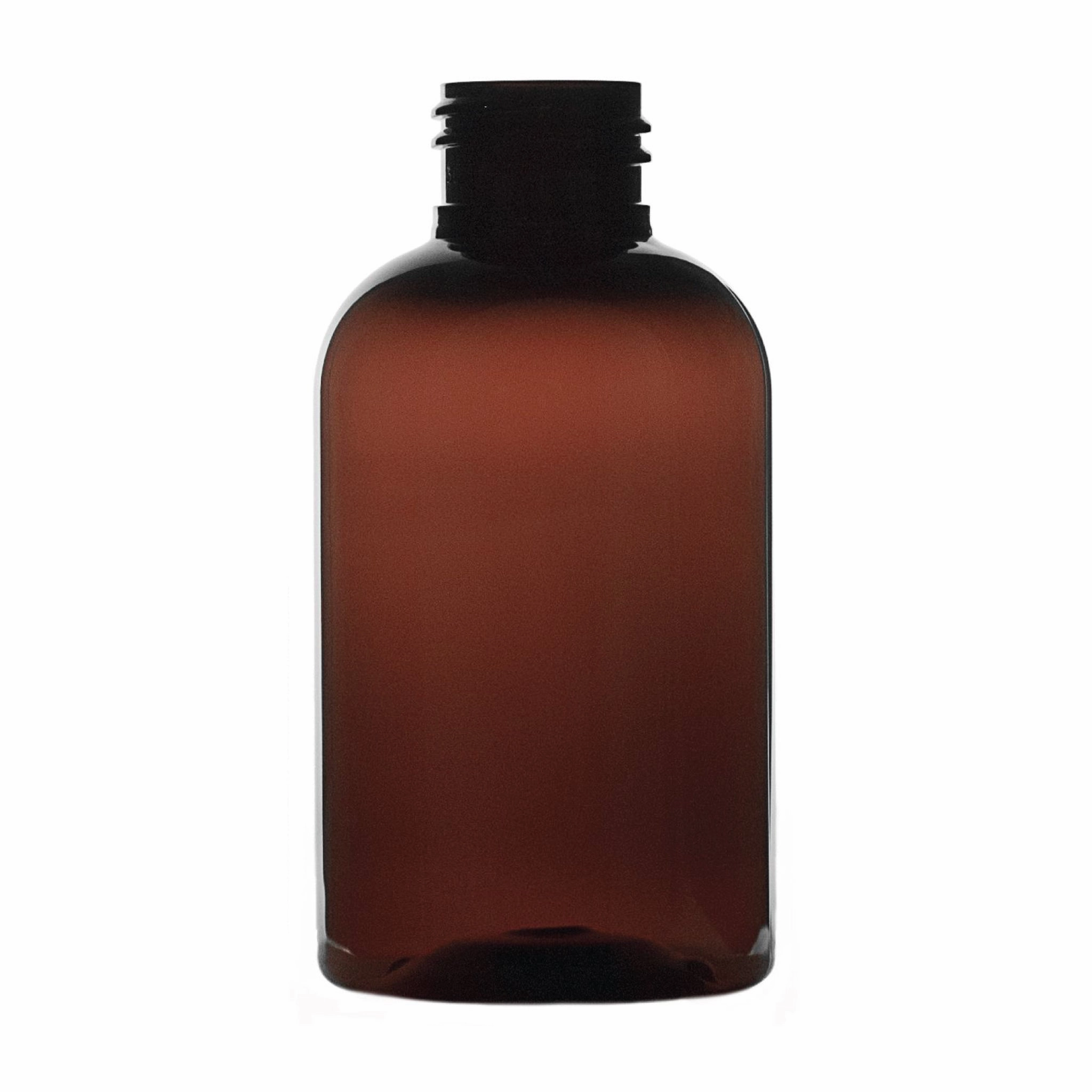 4 oz Boston Round PET Bottles - Amber