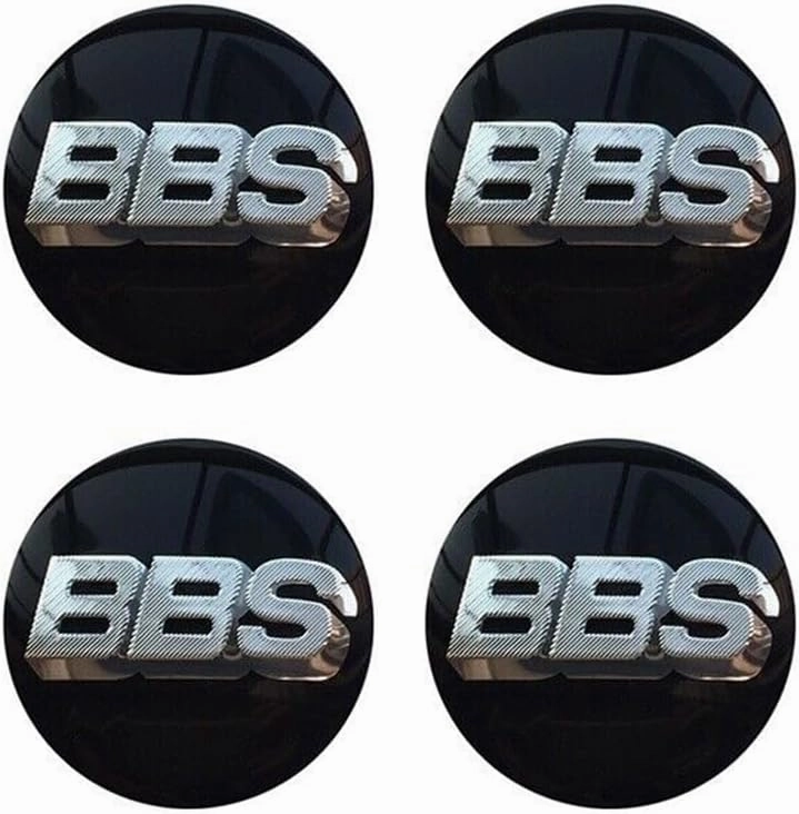 4pcs Car Wheel Hub Center Caps Stickers for BBS 56mm Wheel Emblem Badge Decals Logo Rims Center Cap Exterior Accessories Parts,F Style