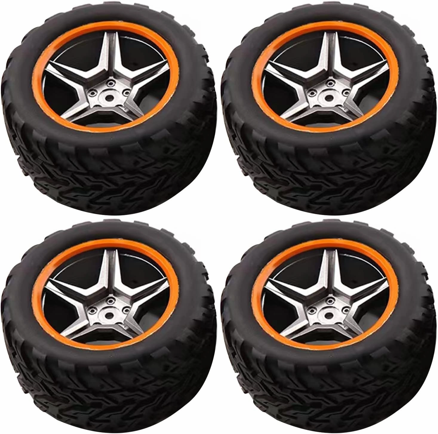 4X Durable RC Car Wheel Tire Repair Parts for WLtoys 104009 12402-A 124019 FY03