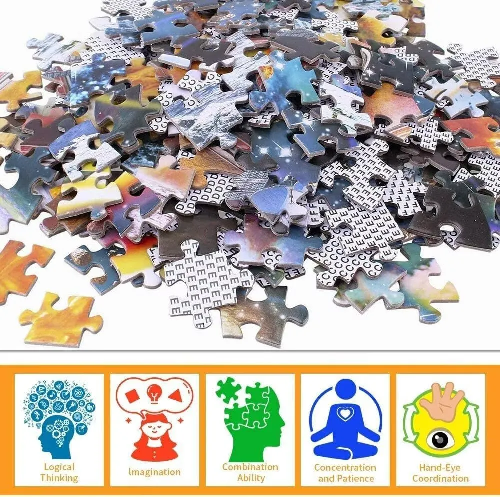500 Piece Jigsaw Puzzle for Adults Australian Shepherd Skateboarding Challenging and Joyful Puzzle Game for Dog Lovers Wall Decor Gift Family Game Night Fun