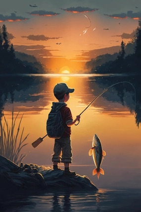 500 Piece Fishing Junior Puzzle for Adults, Jigsaw Puzzles Medium Difficulty Fun Family Games Great Gift Ideas for Women and Man.