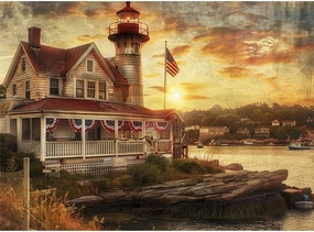 500 Piece Wooden Jigsaw Puzzles for Adults Fishing Village at The Seaside Fun Family Activity Game for Teens and Adults