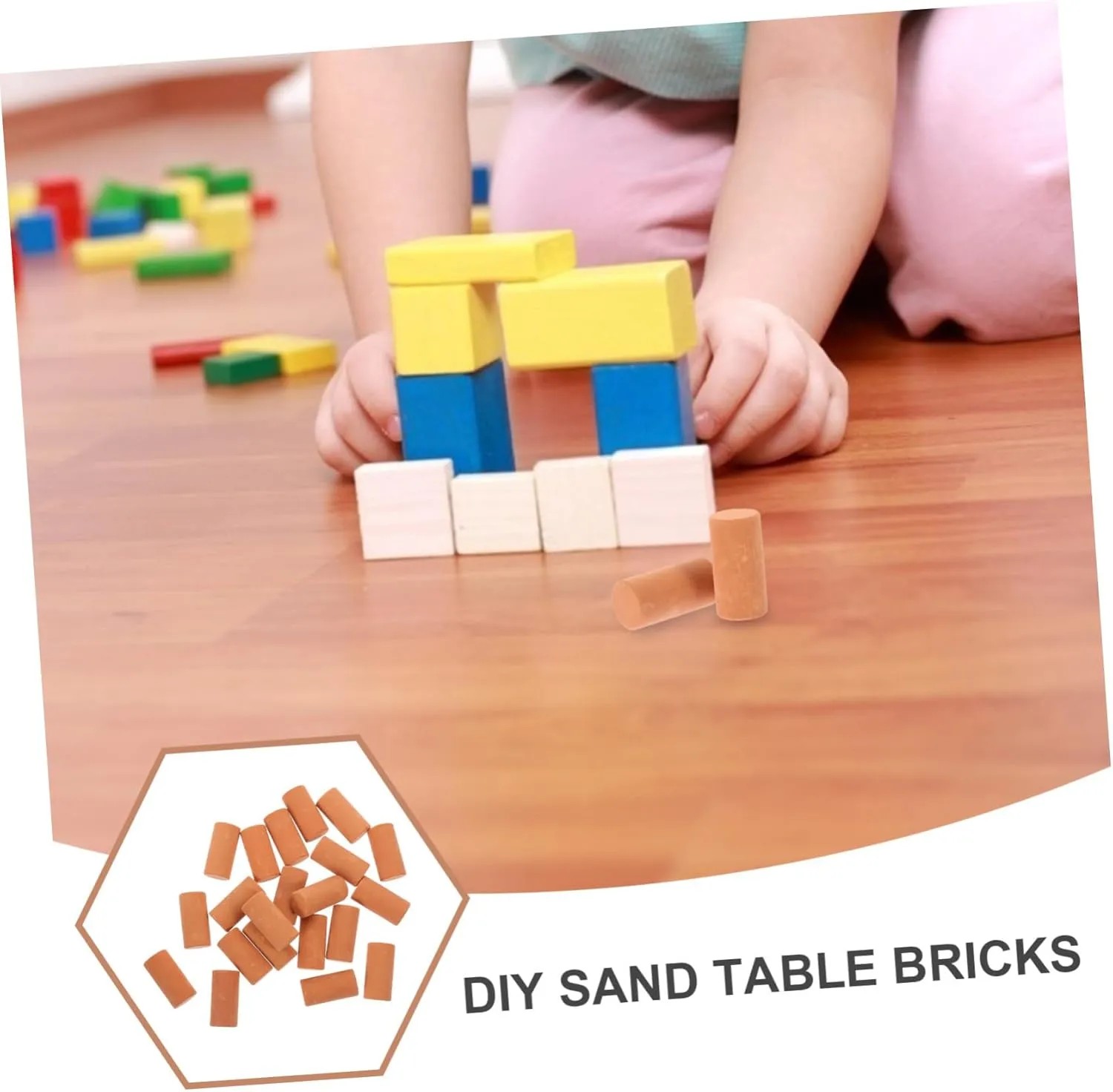 50pcs Miniature Bricks for DIY Crafting Realistic Fake Bricks for Mini Sets