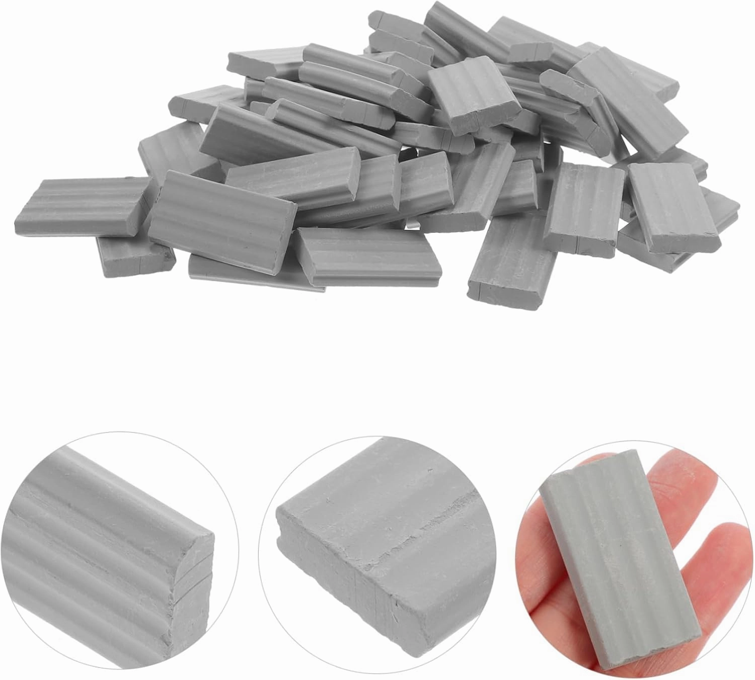 50pcs Miniature Fake Bricks DIY Table Bricks for Model Landscaping for Dollhouse and Garden Crafts for Creative Architecture