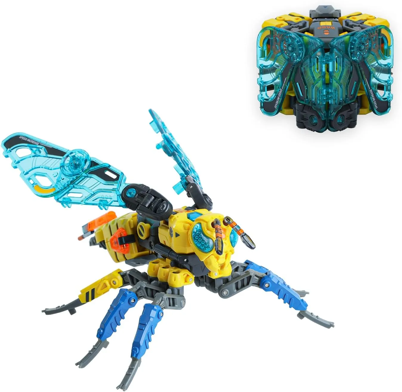52TOYS Beastbox Gunpowder Deformation Toys Action Figure, Converting Toys Deforms in Mecha and Cube, Perfect Birthday Party Gift for Teens and Adults