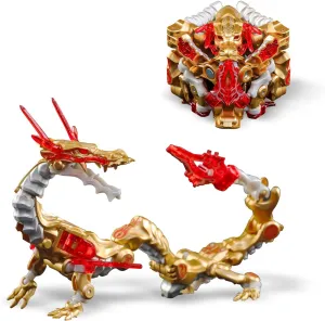 52TOYS INFINITYBOX IB-04 Chinese Dragon-Golden Dragon Deformation Toys Action Figure, Converting Toys in Mecha and Cube, Perfect Birthday Party Gift for Teens and Adults