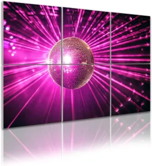 6 Pack Art Acoustic Panels disco ball bright rays night party mirrors reflection Sound Absorbing Panel 48"x72" Soundproof Wall Panels Acoustic Wall Art for Studios, Office, Theaters