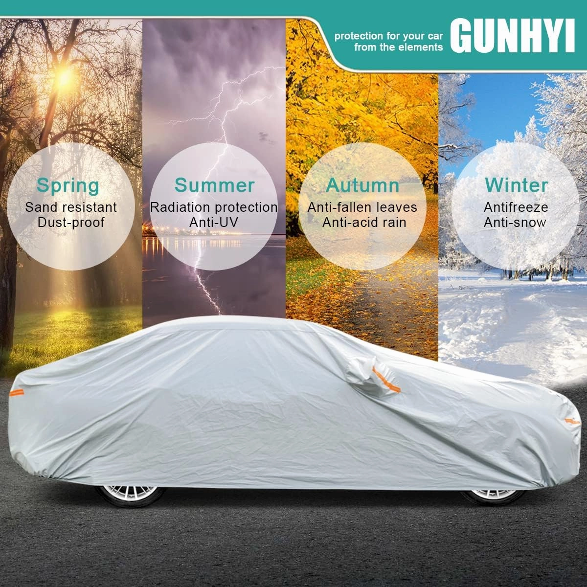 6 Layers SUV Car Cover Custom Fit BMW X5 (2007-2025) Waterproof All Weather, Heavy Duty Outdoor Snow Sun Rain Uv Protection (Ships from US Warehouse, Delivery 3-8 Days)