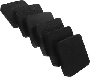6pcs Anti-Vibration Rubber Pads for Treadmill Noise Reduction Mat Cushioned Shock Absorbing Floor Protector for Home Fitness Equipment Stable Secure Soundproofing