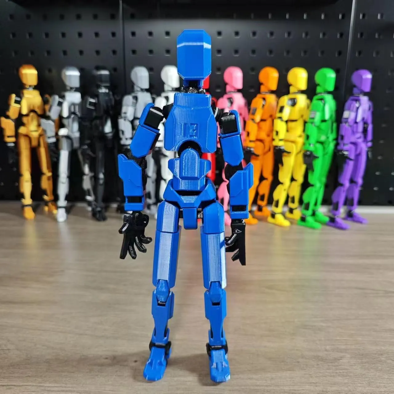 7PCS Assembly Completed T13 Action Figure 3D Printed Multi-Jointed Movable,Lucky 13 Action Figures,Multi-Articular Action Figures,Desktop Decorations,Creative Gifts (7 Colors)