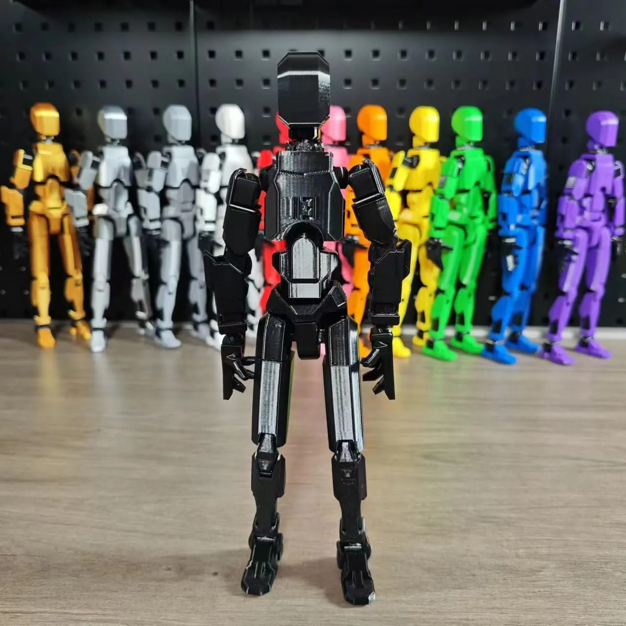 7PCS Assembly Completed T13 Action Figure 3D Printed Multi-Jointed Movable,Lucky 13 Action Figures,Multi-Articular Action Figures,Desktop Decorations,Creative Gifts (7 Colors)