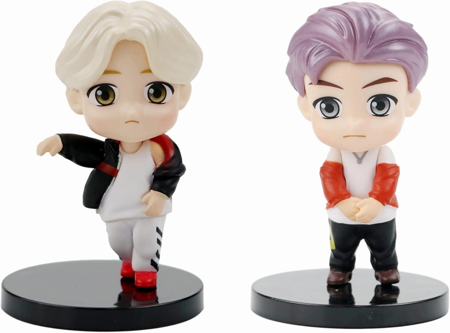 7pcs BTS Cake Toppers Character Set of Action Figures Toys，Mini Figurines Dolls Birthday Party Supplies Car Desktop BTS Birthday Decorations (D)