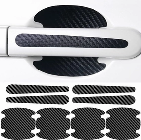 8 Pcs Car Door Handle Protector for MG Maxus 9 2022-2024 2025, Waterproof Non-Marking Car Door Handle Protector Sticker, Carbon Fiber Scratch Auto Door Protective Film