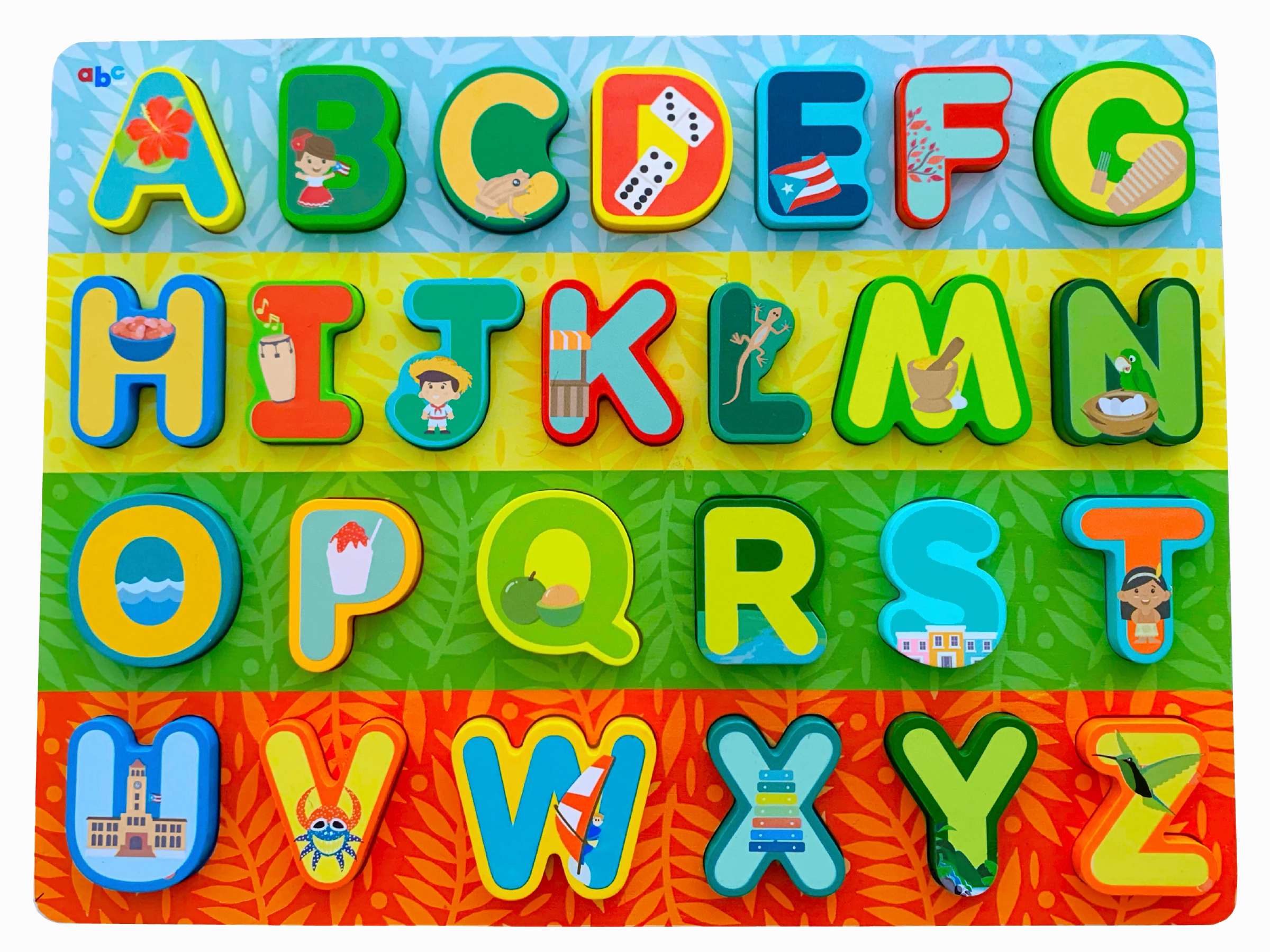 ABC Coquí Wooden Puzzle