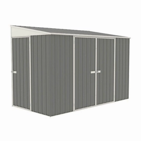 Absco 4' 11" x 9' 10" Pent Bike Store Steel Grey - Classic