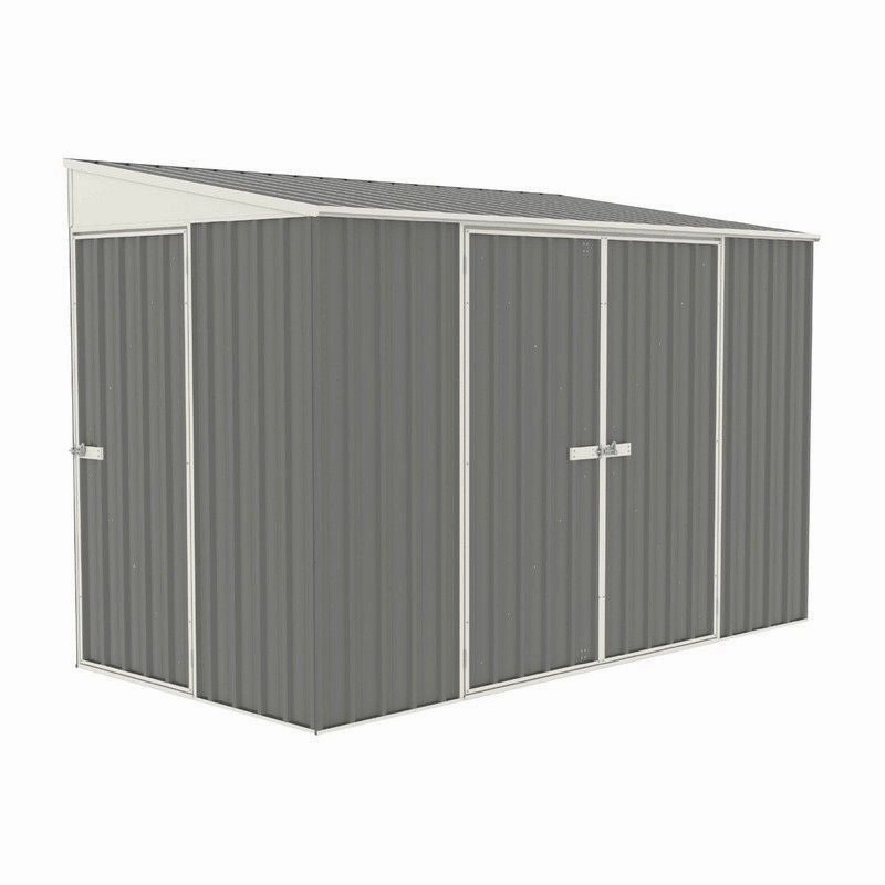 Absco 4' 11" x 9' 10" Pent Bike Store Steel Grey - Classic