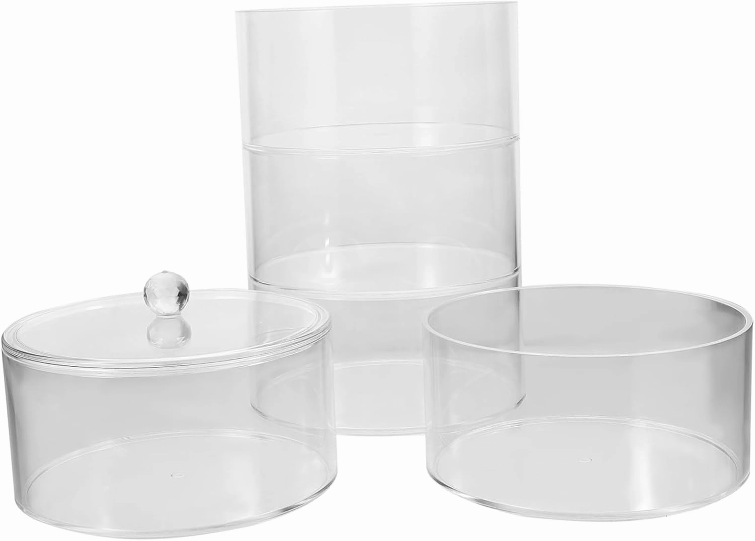 Acrylic Storage Box Stackable Transparent Organizer for Watches Belts Jewelry and Stationery Accessories Stylish Design for Efficient Space Saving