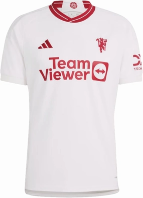 adidas Men's Soccer Manchester United 23/24 Third Jersey- Celebrating Half-a-Century of The Iconic Red Devil, AEROREADY