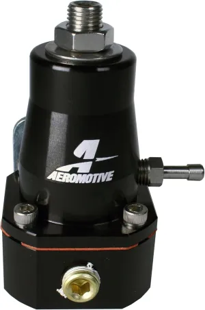 Aeromotive 13136 EFI Fuel Pressure Regulator, Adjustable, 40-75 PSI, 2x -6 Inlet and -6 Return, Black Anodized