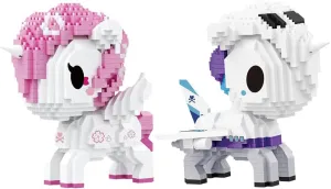 AIYIMUSIDEEN Unicom Themed Mini Animals Art Sets for Kids & Unicom Building Blocks 2 in 1(1790PCS)