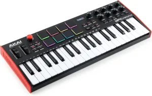 Akai Professional MPK Mini Plus - USB MIDI Keyboard Controller with 37 Mini Keys, 8 MPC Pads, Sequencer, MIDI/CV/Gate I/O, Music Production Software and Native Instruments Sound Package