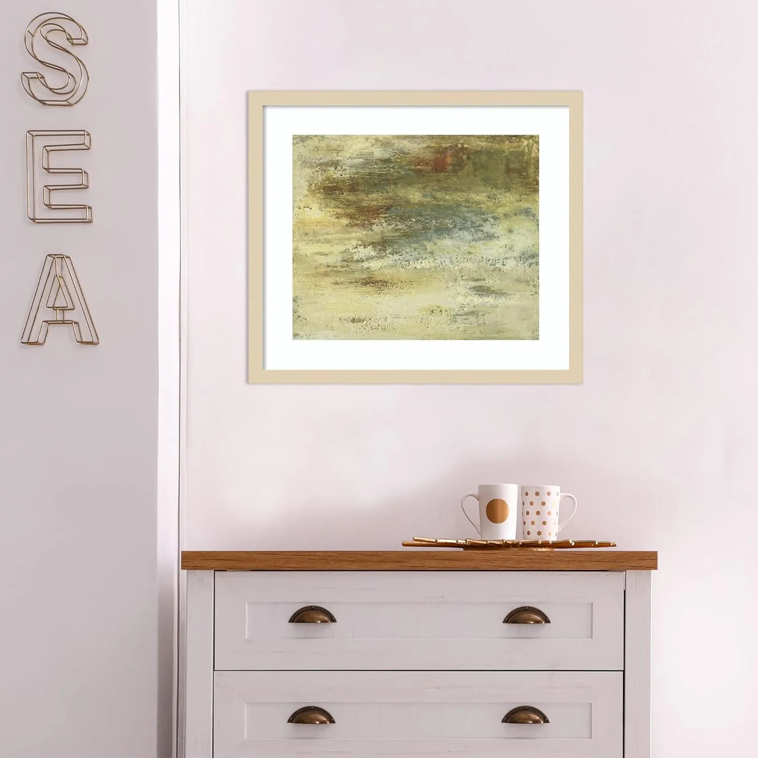 Amanti Art Framed Wall Art Print 19x21 Sunset Etude I by Sharon Gordon, Landscapes Wall Art, Rustic Farmhouse Decor, Medium Poster Painting Artwork for Living Room, Bedroom, Bathroom, Kitchen, Office