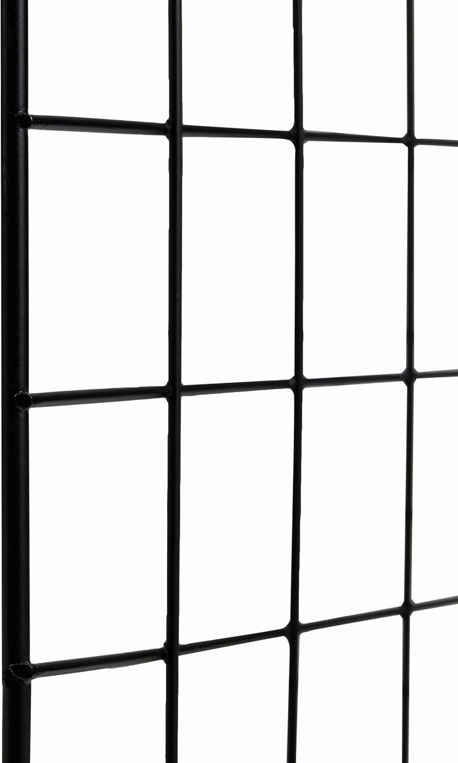 Amazon Basics Cube Wire Grid Stackable Storage Shelves, 6-Cube, 12.6"D x 26"W x 38"H, Black