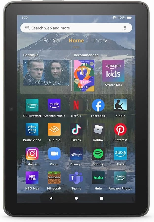 Amazon Fire HD 8 Plus tablet, 8” HD Display, 32 GB, 30% faster processor, 3GB RAM, wireless charging, (2022 release), Gray