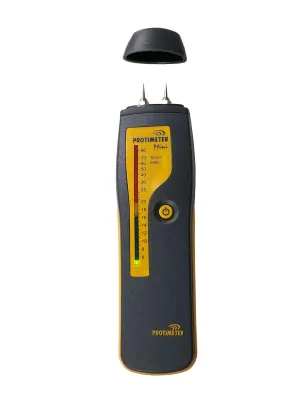 AMPHENOL THERMOMETRICS BLD2000 Mini Moisture Meter, LED Display, 6 to 90% Range, 9 V Power, 7-1/64" Length x 1-29/32" Width x 1.09" Height, Grey