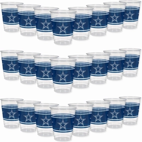 Amscan Plastic Cups, 25 Count (Pack of 1), Blue/White